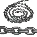 CHAIN DIA 10MM, HOT-DIP GALVANIZED, ISO 4565, G40, CALIBRATED LOFRANS' 