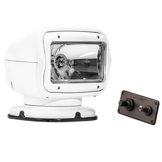 GOLIGHT® GT SERIES HALOGEN PERMANENT MOUNT SEARCHLIGHT WITH HARDWIRED DASH MOUNT REMOTE 